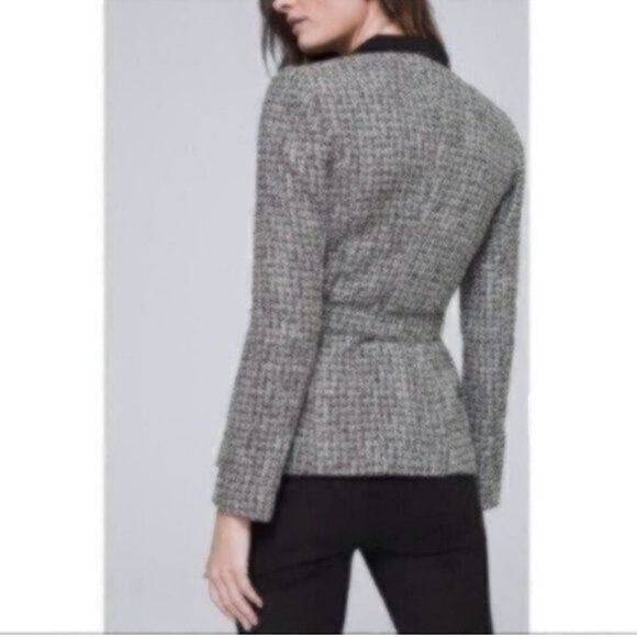 NWOT White House Black Market Belted Tweed Jacket With Removable Belt - Picture 2 of 4